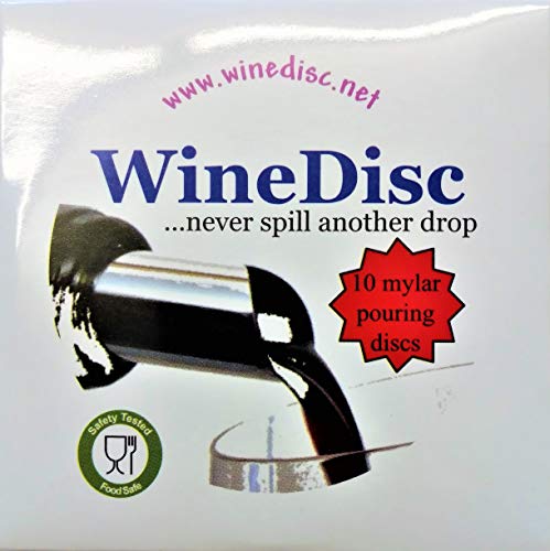 WineDisc Drop Stopping Flexible Pour Spout – Reusable Bottle Dispenser (Variation 1)