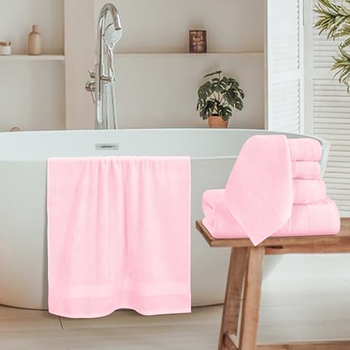 8-Piece Cotton Towel Set - Ultra Soft Bath Towels, Hand Towels & Washcloths