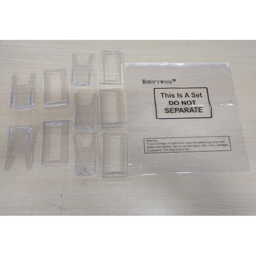 12-Pack Adjustable Acrylic Book Stand Display Easel for Books and Media
