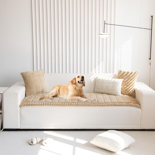 Non-Slip Pet Couch Cover & Furniture Protector - Washable Sofa Mat (27" x 71")