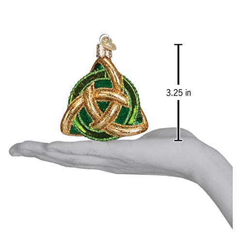 Old World Christmas Trinity Knot Glass Ornament 3.250 - Handcrafted Holiday Decoration