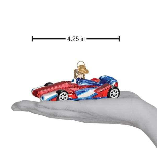 Old World Christmas Racing Car Glass Blown Ornament - Holiday Car Decor