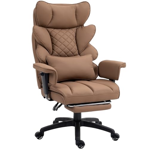 Big and Tall Ergonomic Office Chair with Pocket Spring Cushion and Footrest