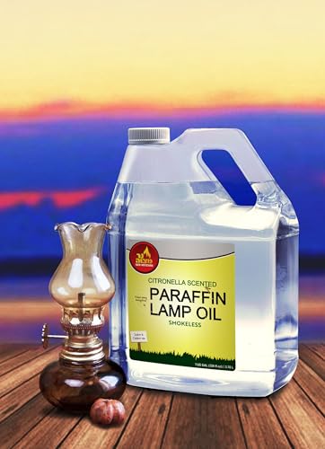 Citronella Paraffin Lamp Oil 1 Gallon - Smokeless Mosquito Repellent Fuel