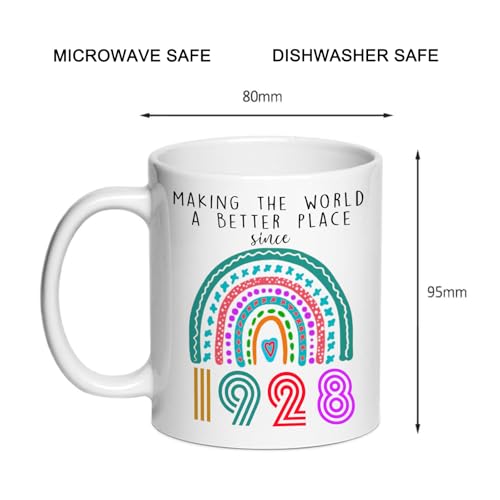 SIUNY 1928 98th Birthday Coffee Mug for Women Men - Funny Gift 11oz