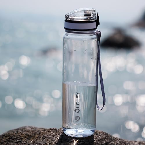 32 oz Motivational Water Bottle with Time Marker and Chug Lid