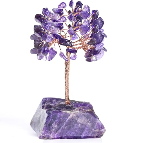 Amethyst Crystal Tree of Life - Natural Healing Gemstone Decor
