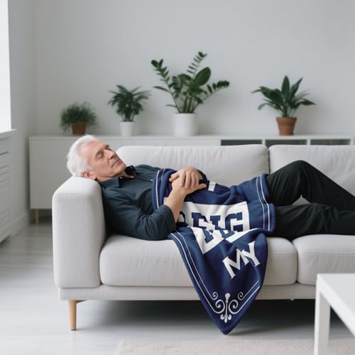 Navy Blue 50x60in Kituzol Funny Dad Gift Nap Blanket for Men - Birthday Gift
