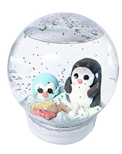 5-Inch DIY Snow Globe Kit - 6 Pack Clear Plastic Water Globes for Crafts