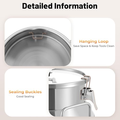 20L Stainless Steel Milk Can with Lid & Handle - Heavy Duty, Leakproof, Food-Grade