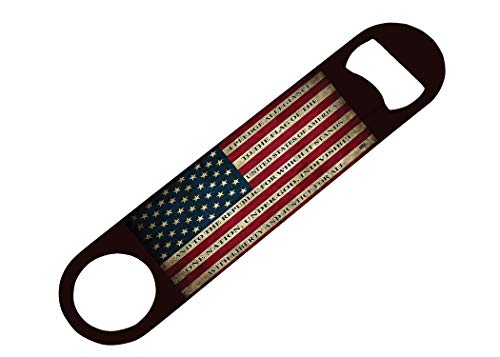 USA Flag Speed Bottle Opener - Patriotic Heavy Duty Stainless Steel Gift