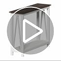Rustic Farmhouse Console Table, 40-Inch Narrow Entryway Sofa Table