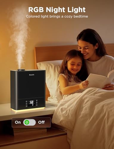 Smart Cool Mist Humidifier 6L Top Fill for Bedroom with App Voice Control