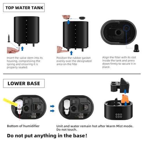 6L Warm and Cool Mist Humidifier for Bedroom and Large Room
