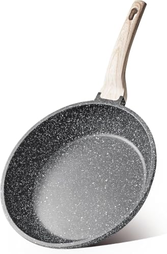 8-Inch Nonstick Granite Frying Pan - PFOA-Free Skillet for All Stovetops