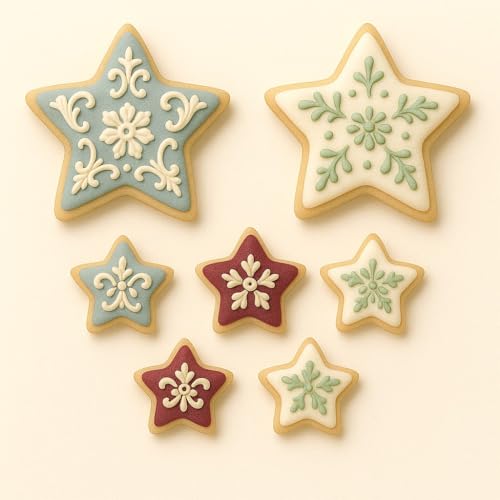 1.5 Inch Mini Star Cookie Cutters (12 Count) – Tin Plated Steel, Safe Edges