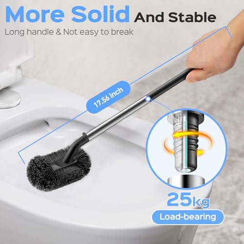 2-in-1 Stainless Steel Toilet Plunger and Brush Set - Heavy Duty Combo