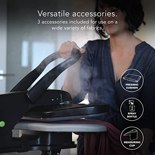 Mid-Size Fabric Steam Press with Non-Stick Surface and 5 Heat Settings