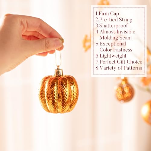 35-Piece Shatterproof Fall Tree Ornaments - Thanksgiving Decor Set