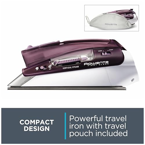 Compact Travel Steam Iron, 1000W Handheld Garment Steamer for Clothes
