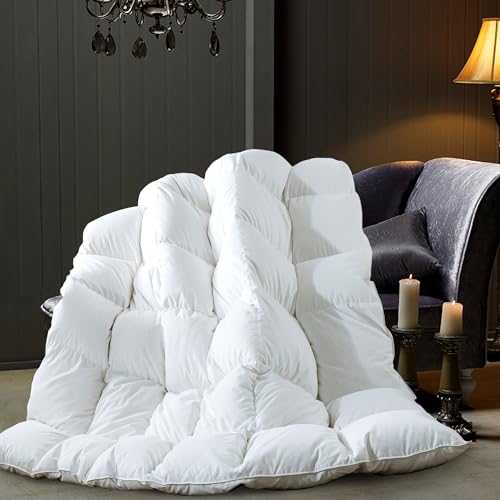 ELNIDO QUEEN Queen Feather Comforter - 100% Cotton All Season Duvet Insert