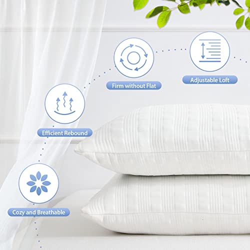 Adjustable Cooling Bed Pillows Set of 2 - Shredded Memory Foam