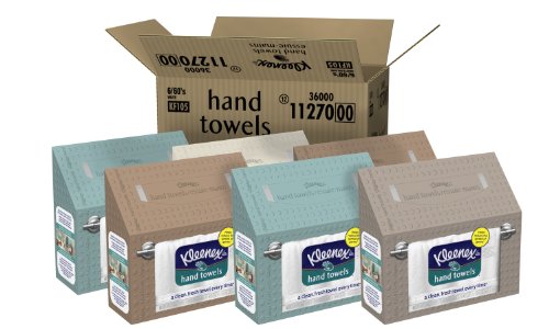 Soft Disposable Paper Hand Towels, Unscented - 60 Count (Pack of 6)