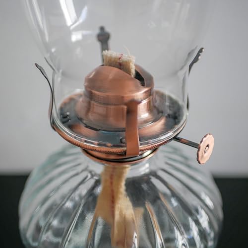#2 Size Oil Lamp Replacement Burner with Wick for 3-Inch Base Chimney