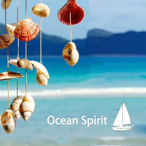 20PCS Seashell Hanging Ornaments for Beach & Holiday Decor