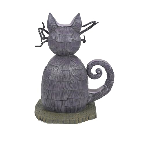 Nightmare Before Christmas Cat House Lit Village Building, 8.27"