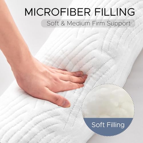Swan Body Pillow for Adults - 49" Soft Memory Foam Support