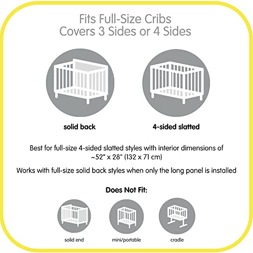BreathableBaby Breathable Mesh Crib Liner for Full-Size Cribs, White