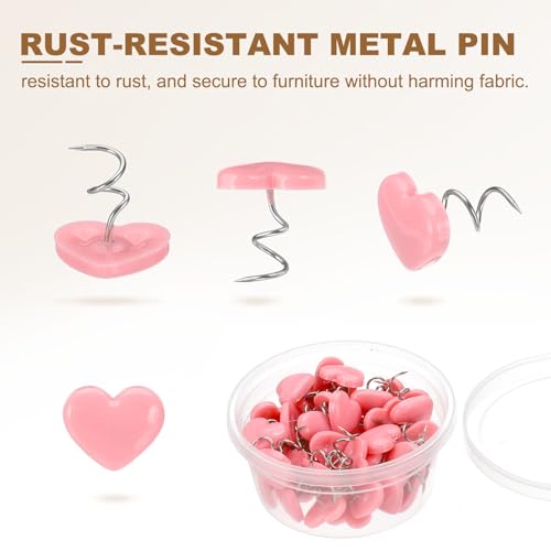100Pcs Upholstery Twist Pins for Furniture, Slipcovers & Armrests