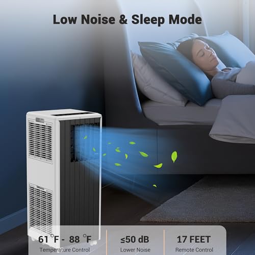 8000 BTU Portable Air Conditioner 4-in-1 AC Unit with Dehumidifier