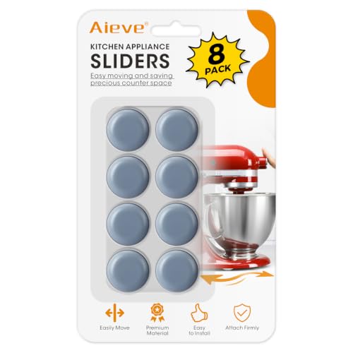 Self-Adhesive PTFE Appliance Sliders for Kitchen Countertops (8 Pack)