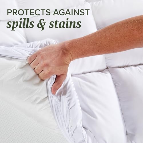 Queen Size Mattress Pad & Protector - Extra Padded Quilted Topper