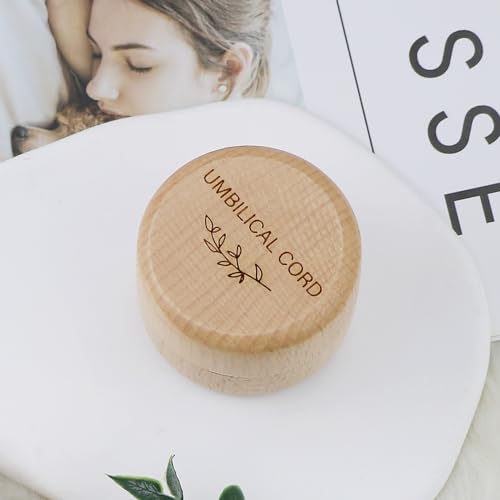 Wooden Baby Umbilical Cord Memorial Box - Keepsake Gift