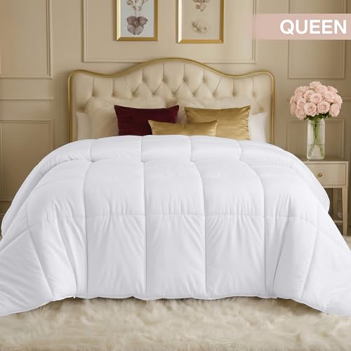 Utopia Bedding Queen Duvet Insert - White All Season Down Alternative Comforter