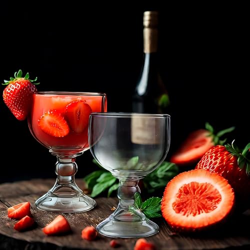 Sabary Set of 24 Extra Large 21.5 oz Margarita Glasses - Clear, Durable, Bulk