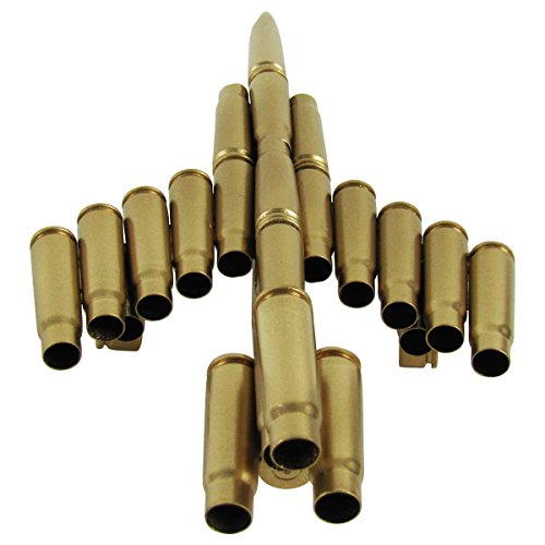 Military Jet Airplane Model Made from Bullet Shell Casings 9-Inch Gold
