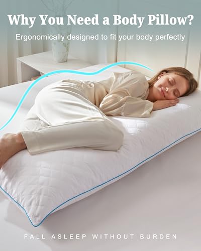 Adjustable Shredded Memory Foam Body Pillow for Adults - 20x54 Inch
