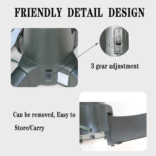 360-Degree Rotating Christmas Tree Stand with Outlets - 80 lb Capacity