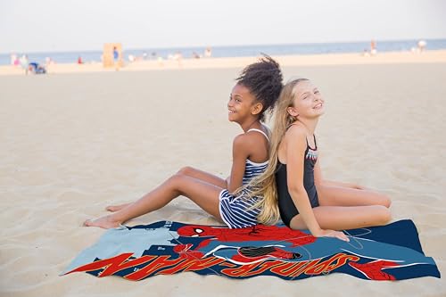 Spiderman Kids Beach & Bath Towel - 100% Cotton Soft Towel (28" x 58")