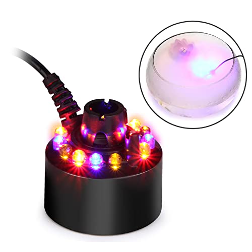 12 LED Ultrasonic Mist Maker Fogger for Ponds, Fountains, and Water Features