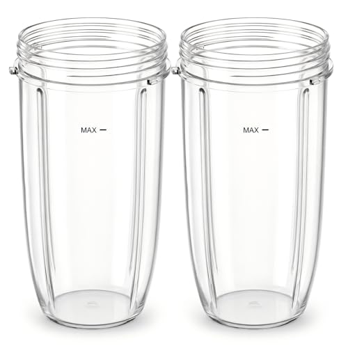 32oz Blender Replacement Cups for High-Speed Mixers, 2-Pack