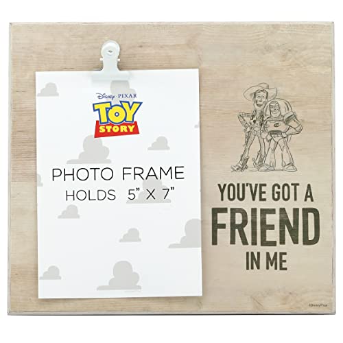 Rustic Wood Photo Clip Frame for 5x7 Prints - Friend Theme Decor
