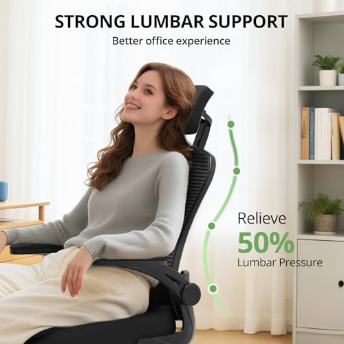 Ergonomic High Back Office Chair, 330lb Capacity Mesh Desk Chair with Headrest