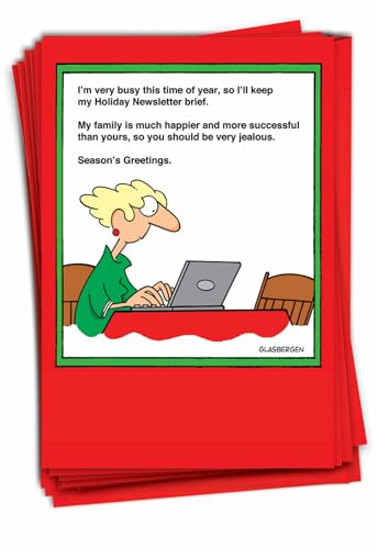 More Successful Christmas Funny Greeting Cards Boxed Set of 12 - Holiday Humor