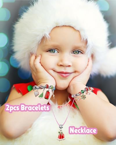 DIY Charm Bracelet Advent Calendar 2025 - 24 Day Jewelry Making Kit for Girls