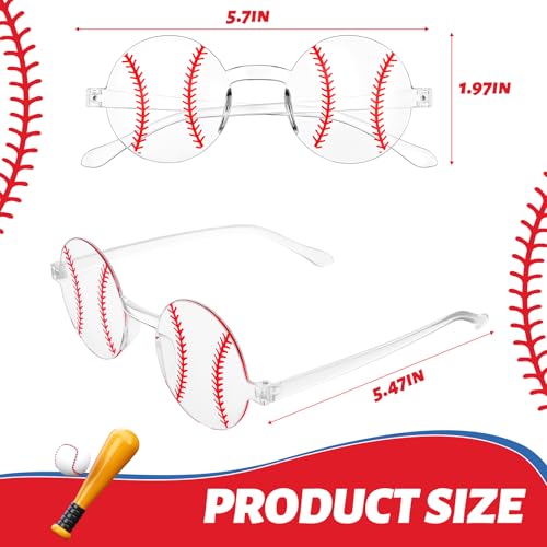 12 Pack Baseball Party Favors Sunglasses for Sports Team Gifts